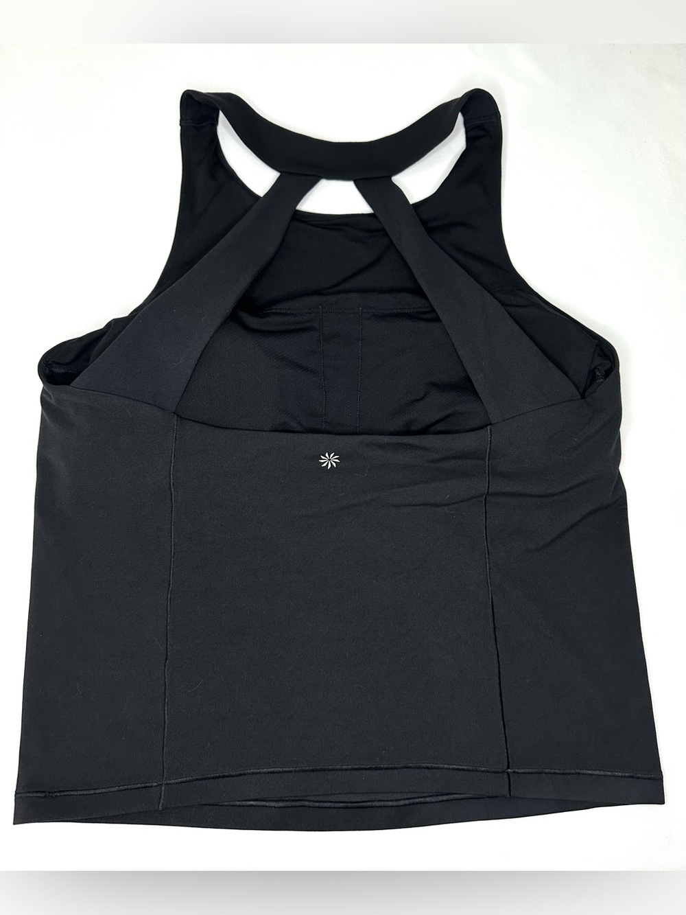 Athleta Transcend Built In Bra Tank Top Black Women’s Size Large - Picture 2 of 6